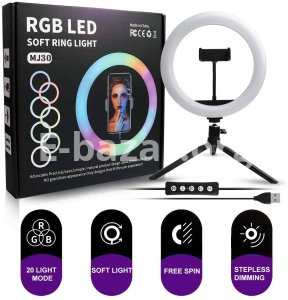 RGB LED Soft Ring Light MJ30 (Without Stand)