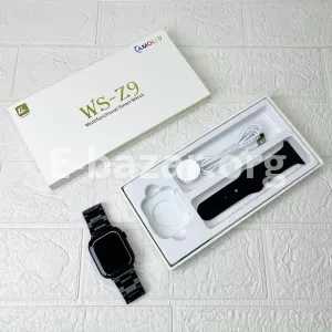 FereFit WS-Z9 Multifunctional Amoled Smartwatch – Black Color