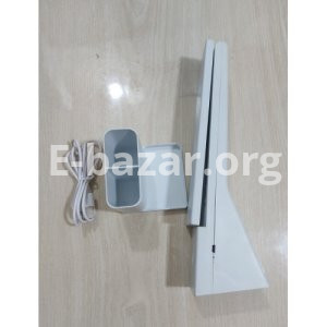 Foldable Clock Desk Lamp Touch Light With Pen Holder